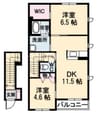 ほっと 2LDKの間取り
