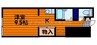 レアル南方Ⅱ 1Kの間取り