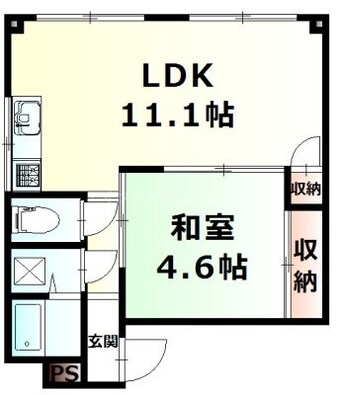 間取図 エスコ桑田マンションⅡ