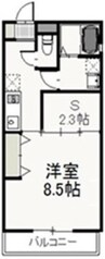 EMMA学南 1SKの間取り
