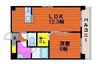 Saison clair 1LDKの間取り