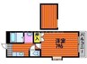 ベルハイツ 1Kの間取り