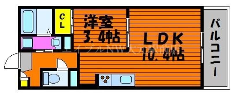 間取図 アリビオ富田