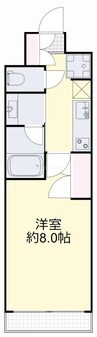 大供Ａマンション 1Kの間取り