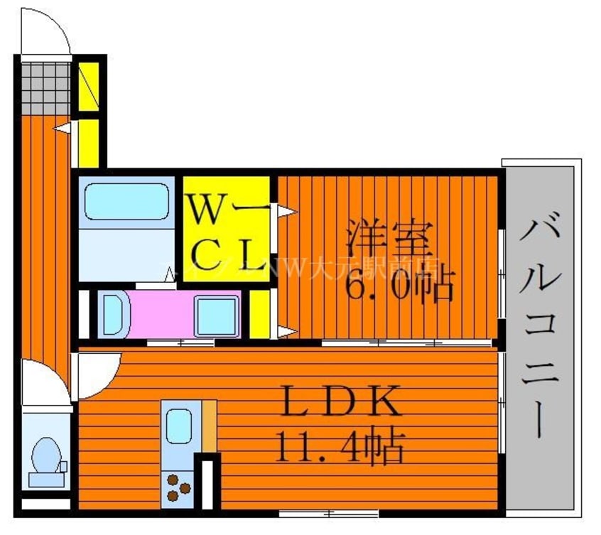 間取図 メゾン　ド　フルール