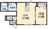 アルトピアーノ京山 1LDKの間取り