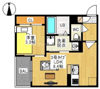 間取図 REGALEST 西崎Ⅲ