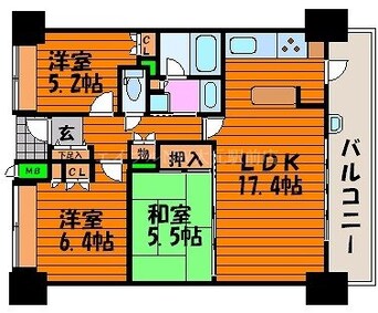 間取図 アーバンビュー城下