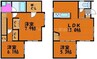 メドウ津島　A棟 3LDKの間取り