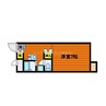 ピアホーム下中野 1Kの間取り