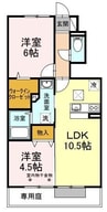 シリウス 2LDKの間取り