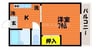 メゾンミヤモト 1Kの間取り