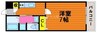 レクシア大供 1Kの間取り