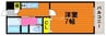 レクシア大供 1Kの間取り