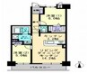 アルファライフ岡山駅西 2LDKの間取り