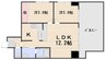 メゾン表町 2LDKの間取り