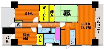 間取図 アルファスマート西川緑道公園
