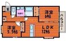 フォブール西市 2LDKの間取り