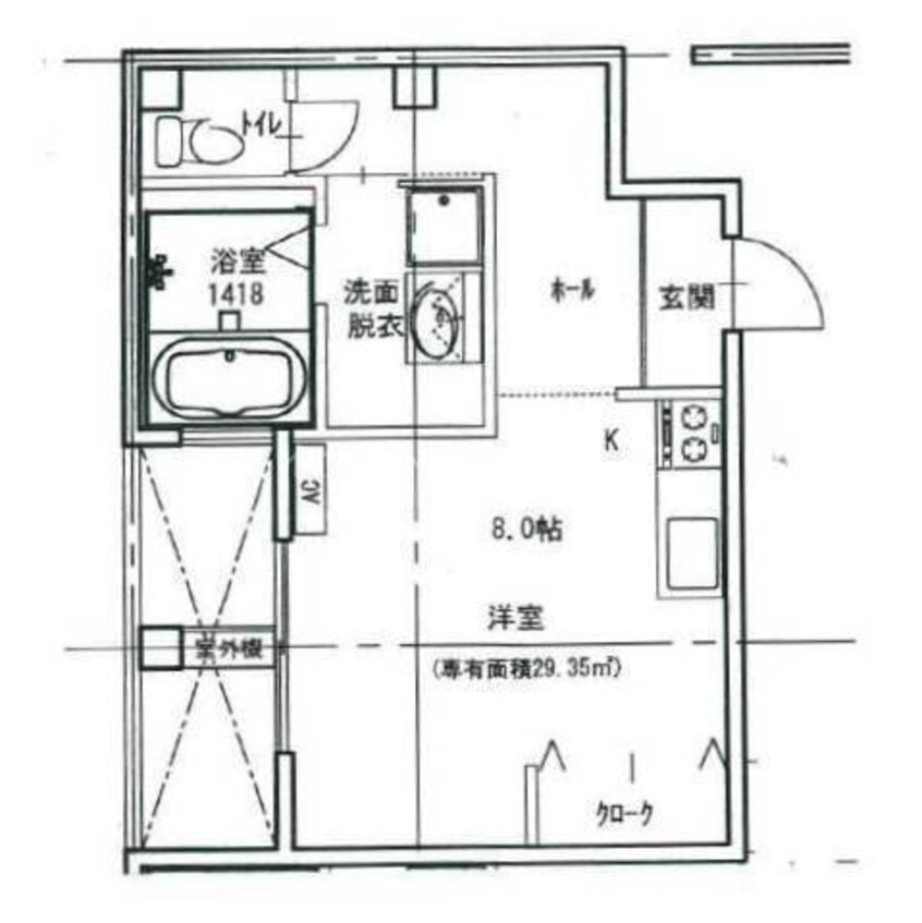 間取図 柳町サンタワー