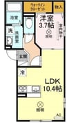 ゆず桑田町 1LDKの間取り