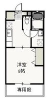 サントス青江　B 1Kの間取り