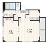 ソレイユ 1LDKの間取り