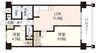 厚生町クラウンズマンション 2LDKの間取り
