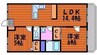 メープルテラス壱番館 2LDKの間取り