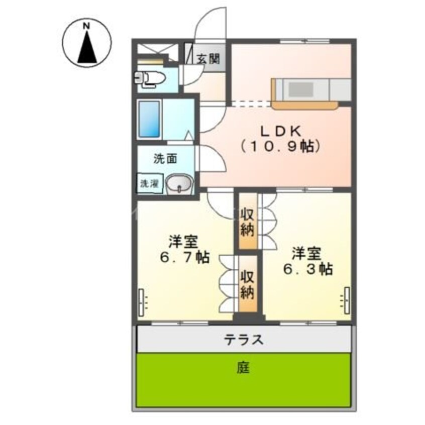 間取図 ブルーダイヤモンド