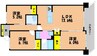 アルファステイツ岡山上中野 3LDKの間取り