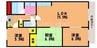 コニファープラザ新福 3LDKの間取り