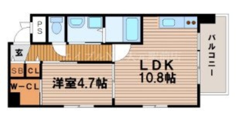 間取図 カーサあくら通り