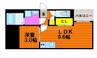 REGALEST　三波 1LDKの間取り