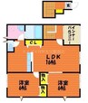 マルベリー　Ｂ棟 2LDKの間取り