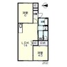 コーポラス田中 2LDKの間取り