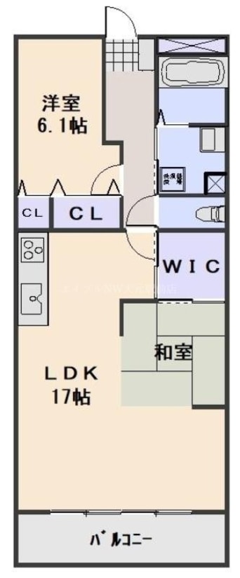 間取図 岡山スタービル
