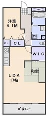 岡山スタービル 2LDKの間取り