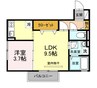 Ki House　Ａ棟 1LDKの間取り