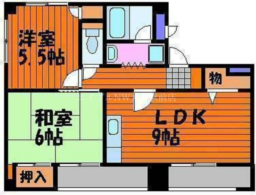 間取図 フレンズ東古松