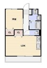 アーバンスタイル 1LDKの間取り