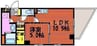 Cuore 1LDKの間取り