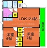 I.Mパルク　Ｃ棟 2LDKの間取り