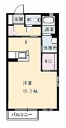 アルトベール青江 1Rの間取り