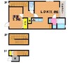 CASA HAMANO 1LDKの間取り