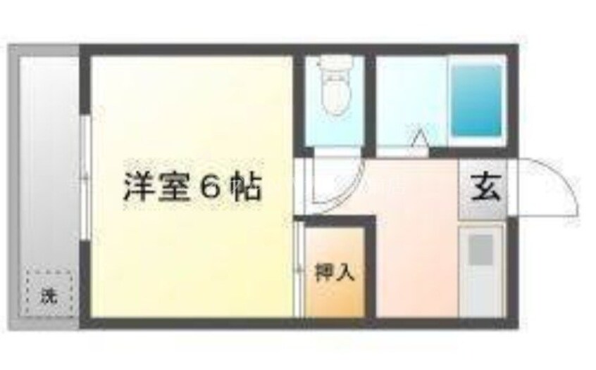 間取図 サニーヒルズ泉田Ⅱ