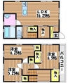 ジャルダン・デ・フルールⅣ 3LDKの間取り