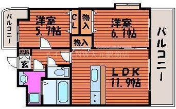 間取図 スカイパレス大安寺