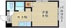 めぞんリベルテⅠ 1Kの間取り