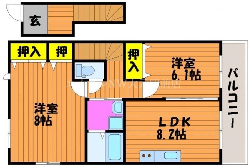 間取図 ファーストコートＢ