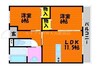 リバティ・アイ 2LDKの間取り